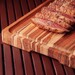 Billot Provence avec rigole 50x38x4cm. Bois de teck .