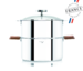 BIOME: Cuisson Saine avec thermomètre intégré Anses Noyer 24 cm