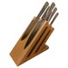 Bloc à couteaux en hêtre aimanté tout équipé de 6 couteaux TYPE302