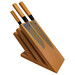 Bloc à couteaux en hêtre aimanté tout équipé de 4 couteaux Haiku Original