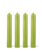 Boîte de 12 bougies de table cylindriques Vert Gazon