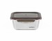 Boîte de conservation compatible micro-onde inox rectangle 980 ml