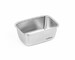 Boîte de conservation compatible micro-onde inox rectangle 980 ml
