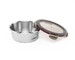 Boîte de conservation compatible micro-onde inox ronde 640 ml