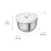 Bol sous vide ZWILLING FRESH & SAVE, M, Acier inoxydable