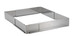 Cadre extensible inox de 20 X 20 cm extensible jusqu'à 37 X 37 cm Hauteur 5 cm