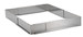 Cadre extensible inox de 20 X 20 cm extensible jusqu'à 37 X 37 cm Hauteur 5 cm