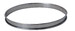 Cercle à tarte rond perforé en inox à bords roulé H. 2 cm - Ø 28 cm