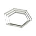 Cercle Hexagone Perfore ø 24 Hauteur 2 cm