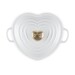 Cocotte coeur 20 cm blanc