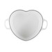 Cocotte coeur 20 cm blanc