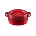 Cocotte en fonte émaillée DOUFEU ovale 32 cm Cerise