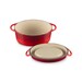 Cocotte en fonte émaillée DOUFEU ovale 32 cm Cerise