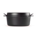 Cocotte en fonte émaillée DOUFEU ovale 32 cm Noire