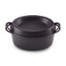 Cocotte en fonte émaillée DOUFEU ovale 32 cm Noire