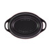 Cocotte en fonte émaillée DOUFEU ovale 32 cm Noire