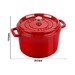 Cocotte haute 24 cm Cerise