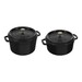 Cocotte haute 24 cm Noir mat