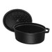 Cocotte ovale 29 cm Noir mat