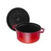 Cocotte Ronde 24 cm Staub Fonte Cerise