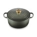 Cocotte ronde 24 cm Thym bouton doré
