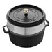 Cocotte ronde avec panier vapeur 26 cm Noir mat