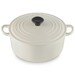 Cocotte Signature en fonte émaillée ronde 26 cm Crème