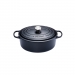Cocotte Signature en fonte émaillée ovale 23 cm noir