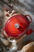 Cocotte Signature en fonte émaillée ovale 25 cm rouge Cerise