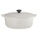 Cocotte Signature en fonte émaillée ovale 27 cm Crème