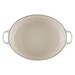 Cocotte Signature en fonte émaillée ovale 27 cm Crème