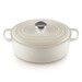 Cocotte Signature en fonte émaillée ovale 27 cm Crème