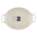 Cocotte Signature en fonte émaillée ovale 27 cm Crème