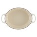 Cocotte Signature en fonte émaillée ovale 27 cm Crème