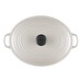 Cocotte Signature en fonte émaillée ovale 27 cm Crème