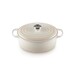 Cocotte Signature en fonte émaillée ovale 29 cm Meringue