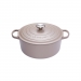 Cocotte Signature en fonte émaillée ronde 24 cm beige Sisal