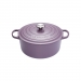 Cocotte Signature en fonte émaillée ronde 24 cm violet Ametist