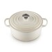 Cocotte Signature en fonte émaillée ronde 26 cm Crème