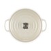Cocotte Signature en fonte émaillée ronde 26 cm Crème