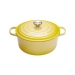 Cocotte Signature en fonte émaillée ronde 26 cm jaune Soleil