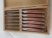 Coffret 6 couteaux Thiers Avantage en Bois de rose finition Mat