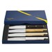 Coffret de 4 couteaux de table lame lisse Facettes manches assortis