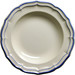 Assiette Creuse 22.5 cm U FILET BLEU MONOGRAMME