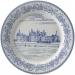 Coffret de 6 assiettes à mignardises en faïence Châteaux de la Loire