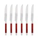 Coffret de 6 couteaux à steak CONTY ROUGE GRENADINE