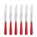 Coffret de 6 couteaux à steak NEWBRIDGE ROUGE VERMILLON