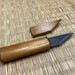 Couteau cutter Kiridashi Haiku manche & capuchon bois