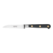 Couteau d'office stylet "bec d'oiseau" Forgé Pro 9 cm manche noir rivets laiton