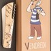 Couteau de poche fermant Vendredi manche Ile de Ré